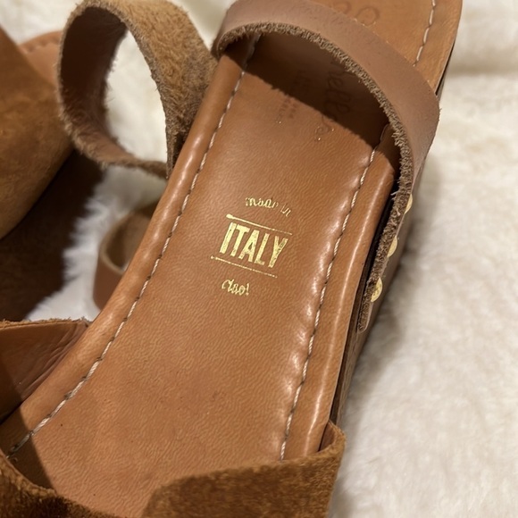 196. Seychelles leather and suede platform sandals size 8 - Picture 2 of 7